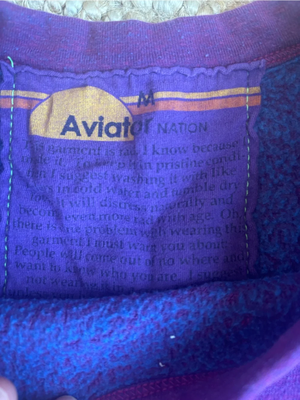 Aviator Nation Bolt Sweatshirt Size M - Picture 4 of 4